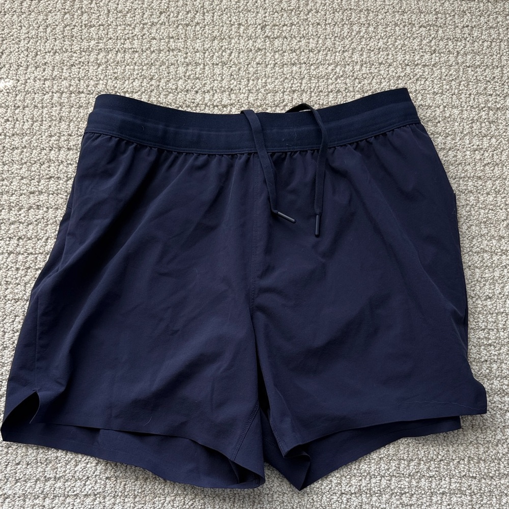 Men's Navy Blue Shorts 5” inseam